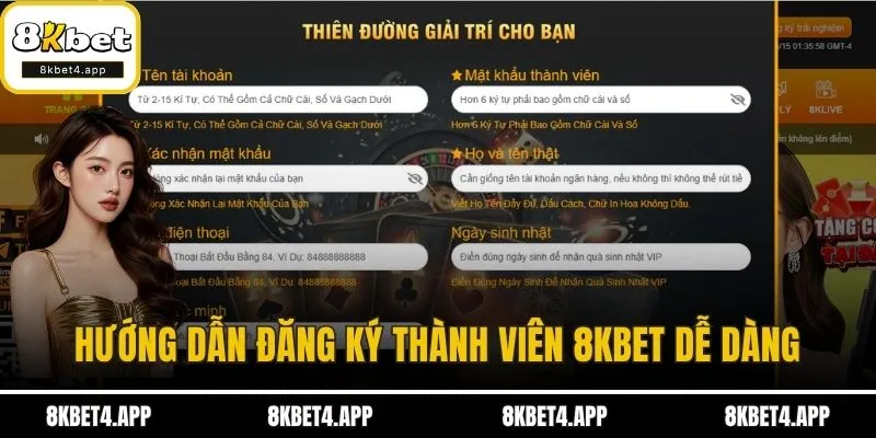 8kbet - 8kbet4.app Hướng dẫn đăng ký thành viên 8KBET dễ dàng